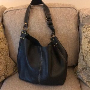 Lucky Brand XL Black Leather Bag